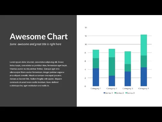 Awesome Chart Some awesome and great title is right here Lorem