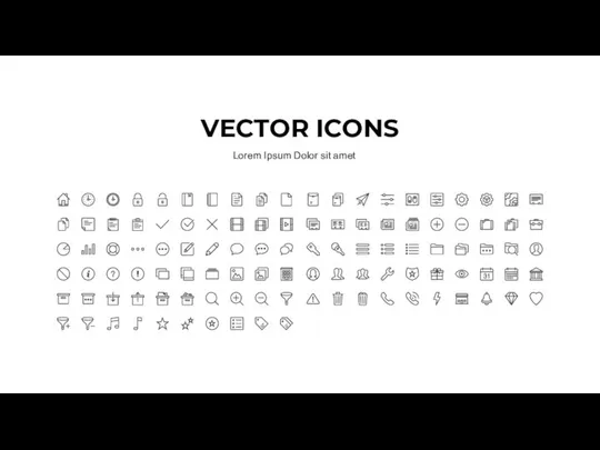 VECTOR ICONS Lorem Ipsum Dolor sit amet