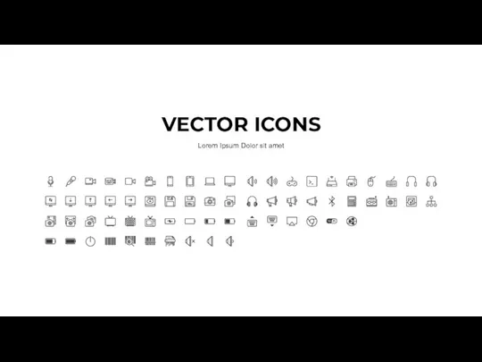 VECTOR ICONS Lorem Ipsum Dolor sit amet