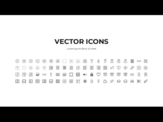 VECTOR ICONS Lorem Ipsum Dolor sit amet