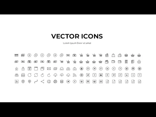 VECTOR ICONS Lorem Ipsum Dolor sit amet