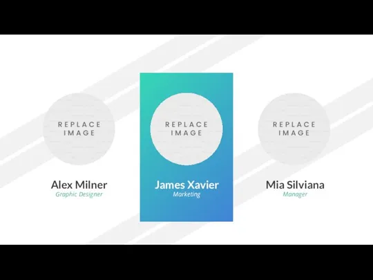 James Xavier Marketing Alex Milner Graphic Designer Mia Silviana Manager