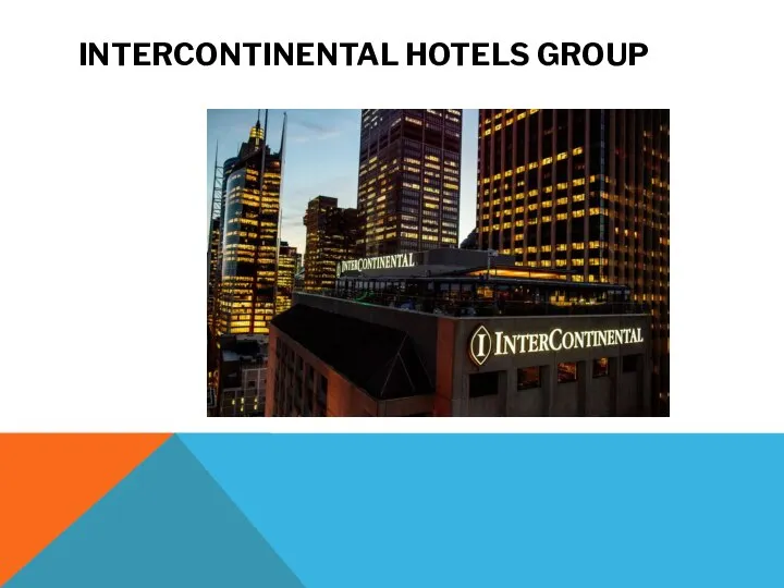 INTERCONTINENTAL HOTELS GROUP