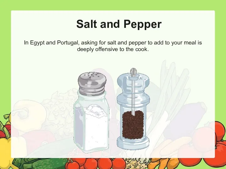 Salt and Pepper In Egypt and Portugal, asking for salt and