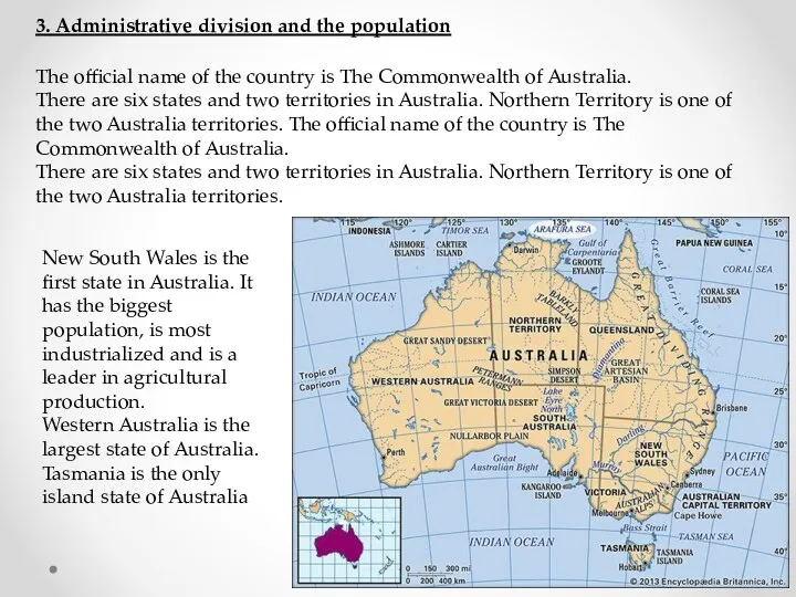 3. Administrative division and the population The official name of the