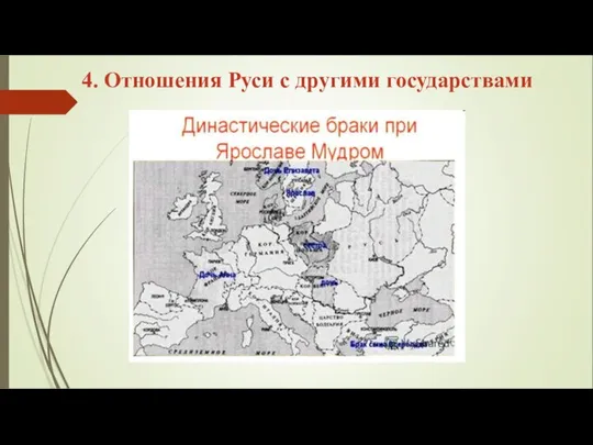 4. Отношения Руси с другими государствами