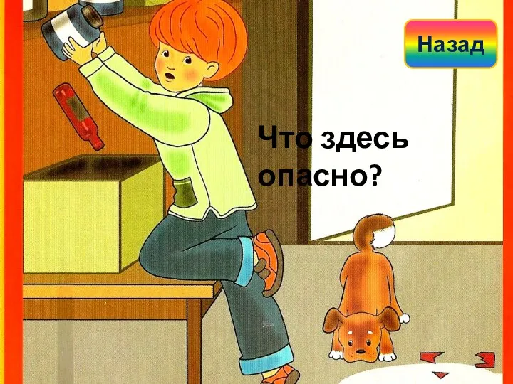 Что здесь опасно? Назад