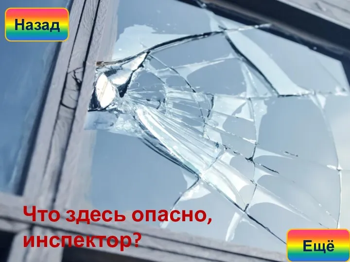 Что здесь опасно, инспектор? Назад Ещё