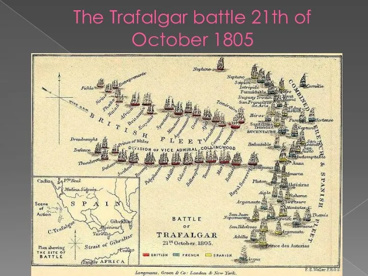 The Trafalgar battle 21th of October 1805