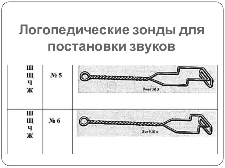 Логопедические зонды для постановки звуков