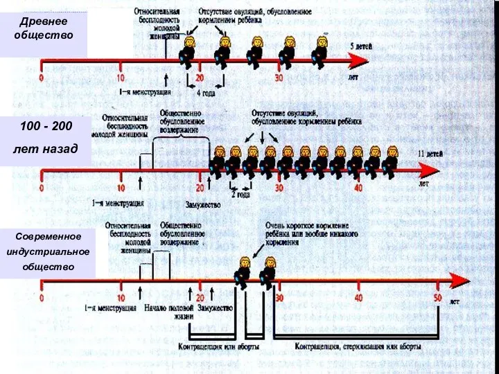 Древнее общество 100 - 200 лет назад Современное индустриальное общество