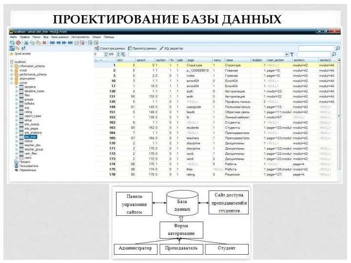 ПРОЕКТИРОВАНИЕ БАЗЫ ДАННЫХ