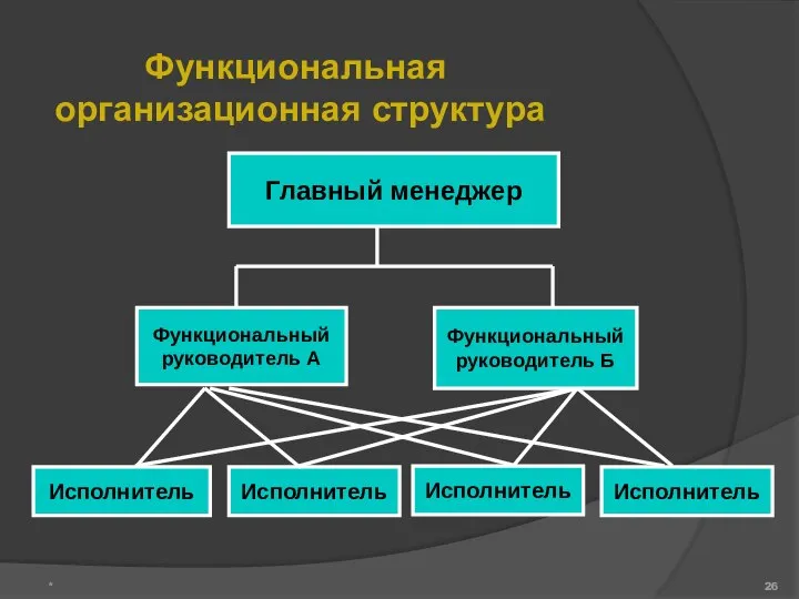 Функциональная организационная структура *