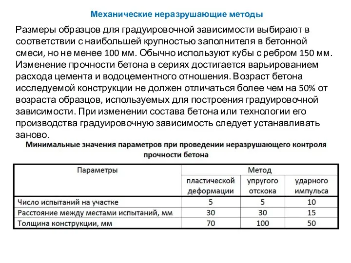 Размеры образцов для градуировочной зависимости выбирают в соответствии с наибольшей крупностью