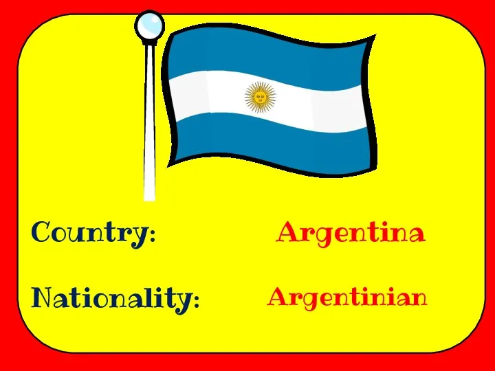 Country: Nationality: Argentina Argentinian