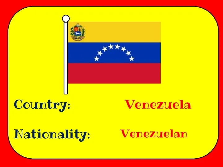 Country: Nationality: Venezuela Venezuelan