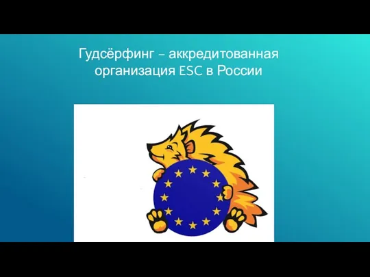 Гудсёрфинг – аккредитованная организация ESC в России