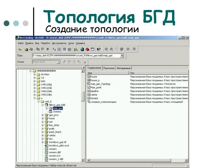 Топология БГД Создание топологии