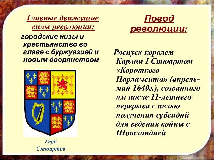 Главные движущие силы революции: городские низы и крестьянство во главе с