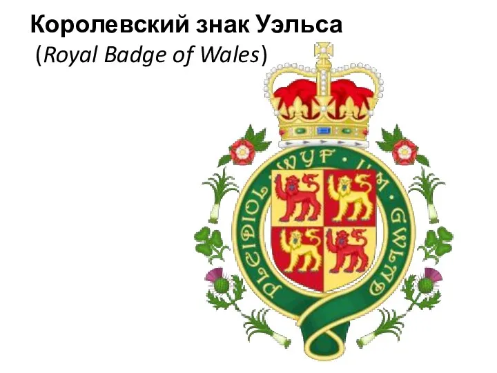 Королевский знак Уэльса (Royal Badge of Wales)