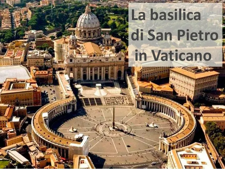 La basilica di San Pietro in Vaticano