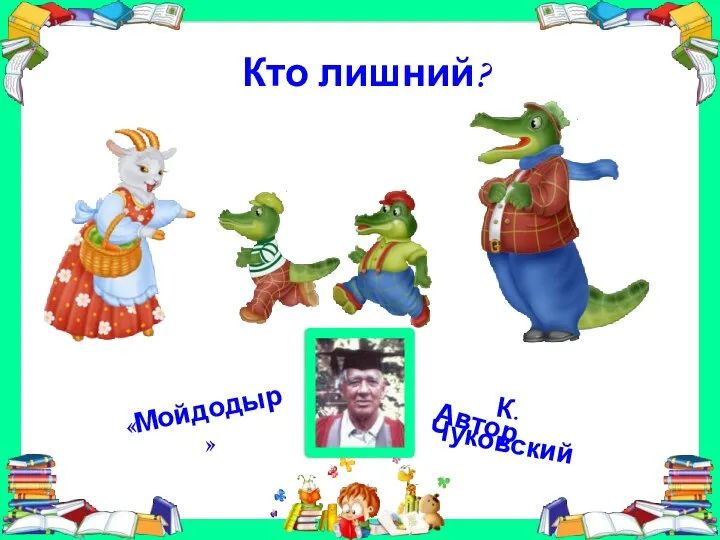 «Мойдодыр» Автор К.Чуковский Кто лишний?