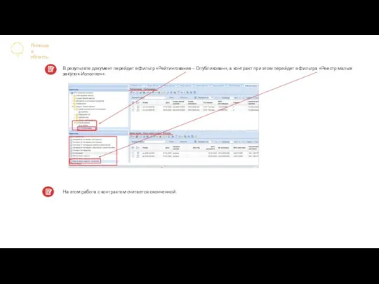 Липецкая область В результате документ перейдет в фильтр «Рейтингование – Опубликован»,