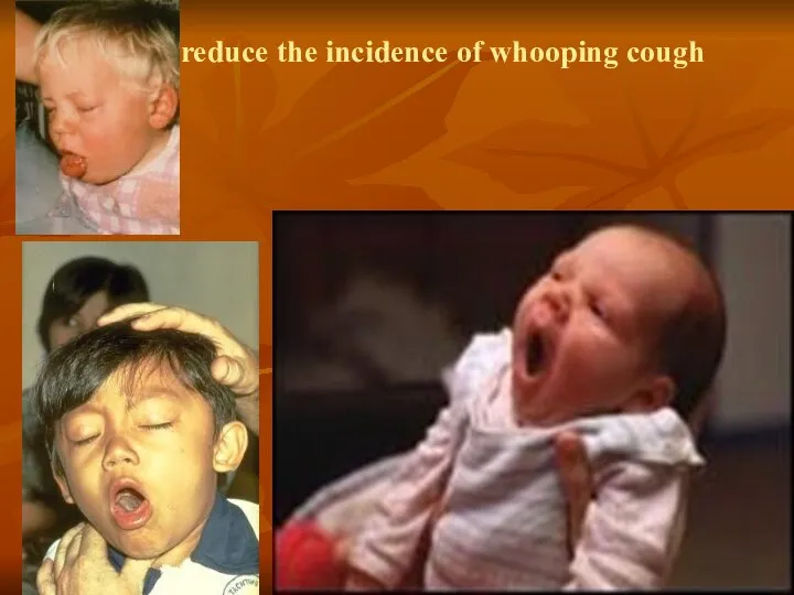 reduce the incidence of whooping cough .