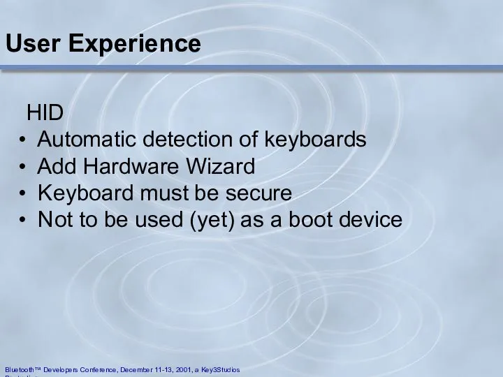 User Experience HID Automatic detection of keyboards Add Hardware Wizard Keyboard