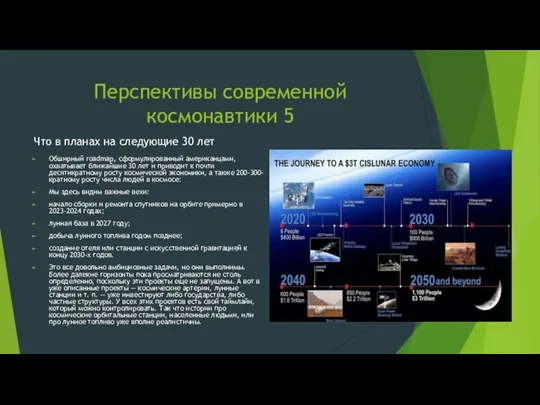 Перспективы современной космонавтики 5 Что в планах на следующие 30 лет