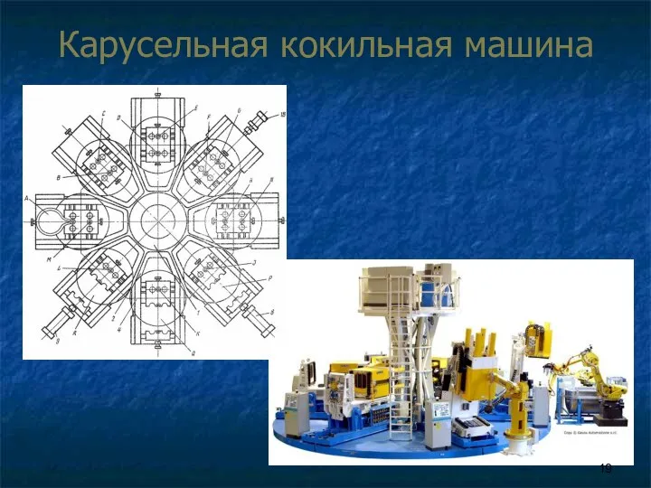 Карусельная кокильная машина