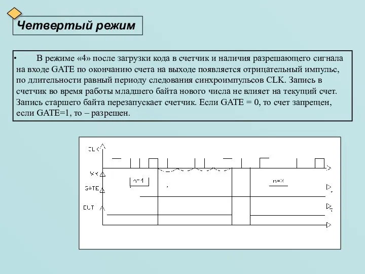 Четвертый режим В режиме «4» после загрузки кода в счетчик и