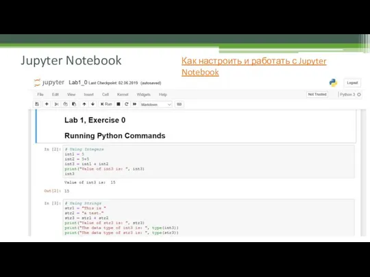 Jupyter Notebook Как настроить и работать с Jupyter Notebook