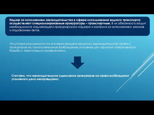 Надзор за исполнением законодательства в сфере использования водного транспорта осуществляют специализированные