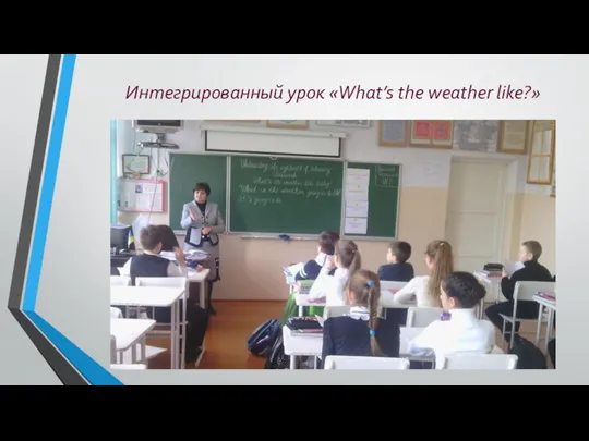 Интегрированный урок «What’s the weather like?»