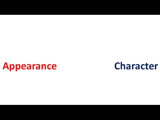 Appearance Character