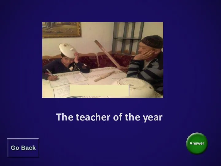 The teacher of the year