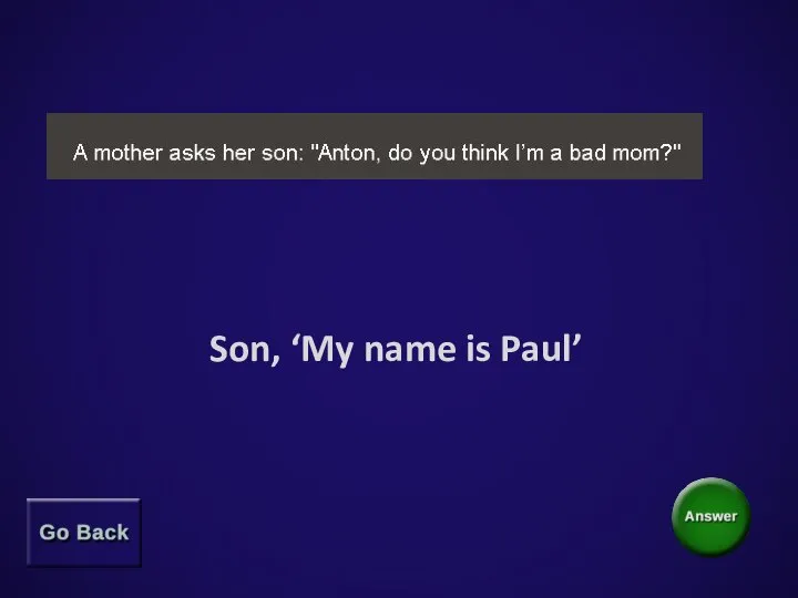 Son, ‘My name is Paul’