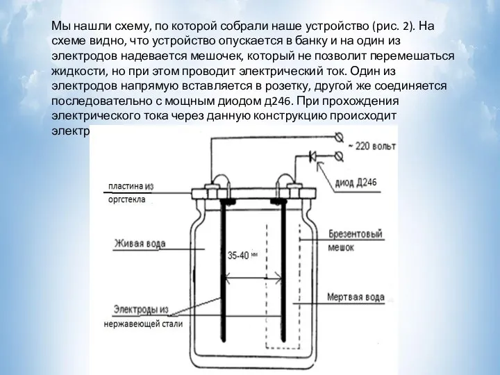 Мы нашли схему, по которой собрали наше устройство (рис. 2). На