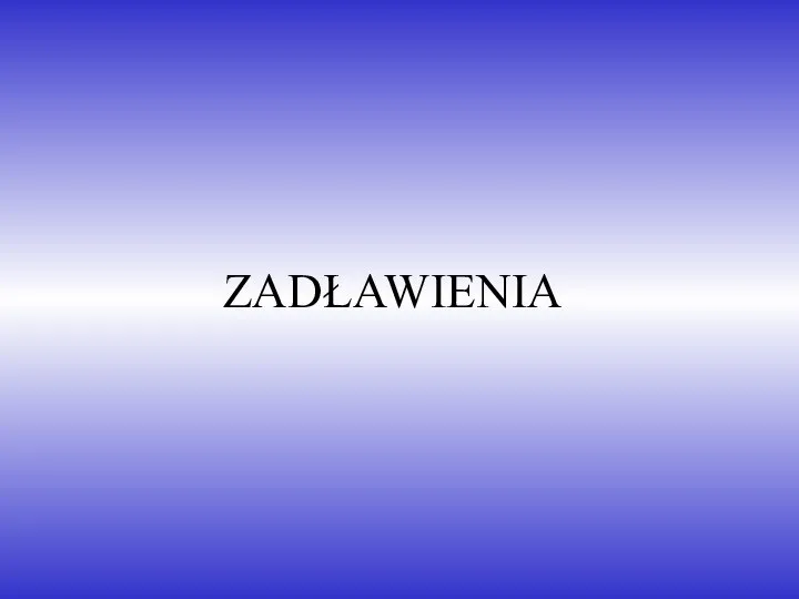 ZADŁAWIENIA