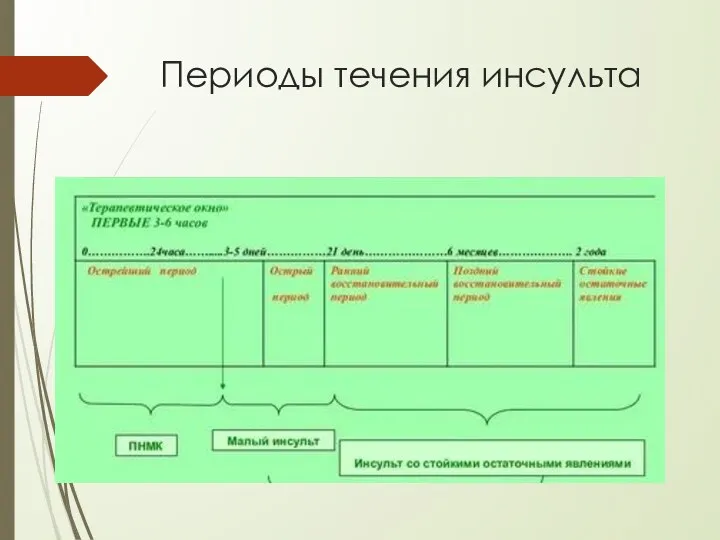 Периоды течения инсульта