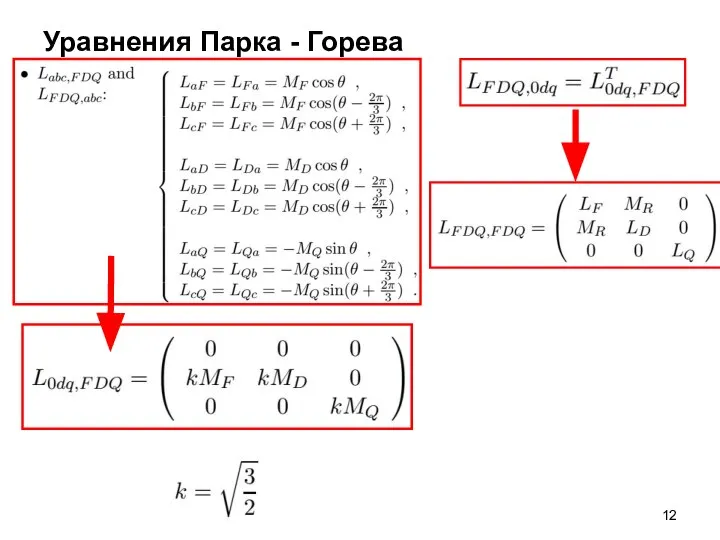 Уравнения Парка - Горева