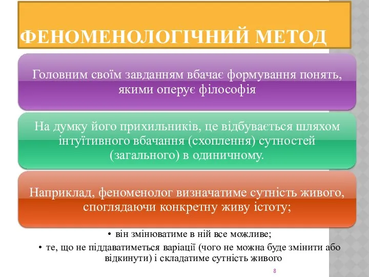 ФЕНОМЕНОЛОГІЧНИЙ МЕТОД