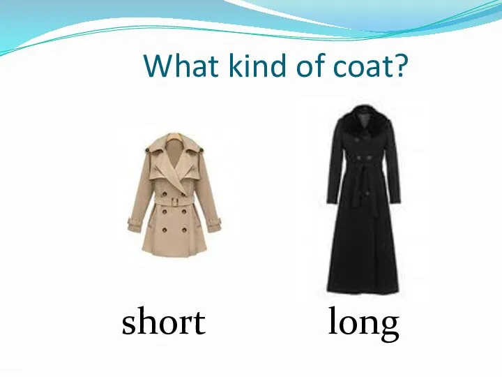 What kind of coat? short long