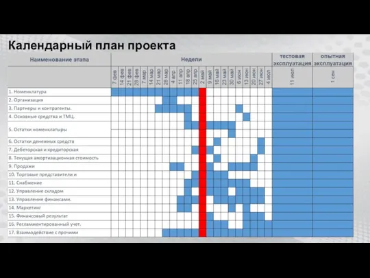 Календарный план проекта