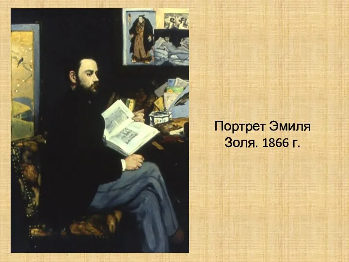 Портрет Эмиля Золя. 1866 г.