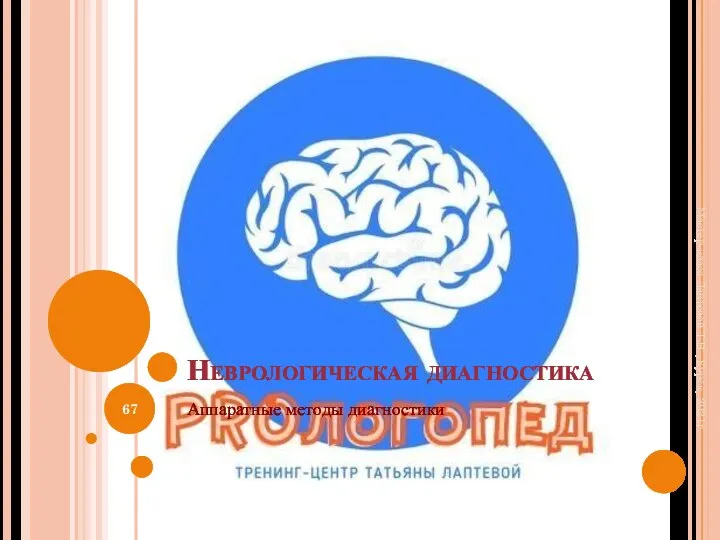 Неврологическая диагностика Аппаратные методы диагностики Мастер-класс Лаптевой Т.В., Курск, 2021г.