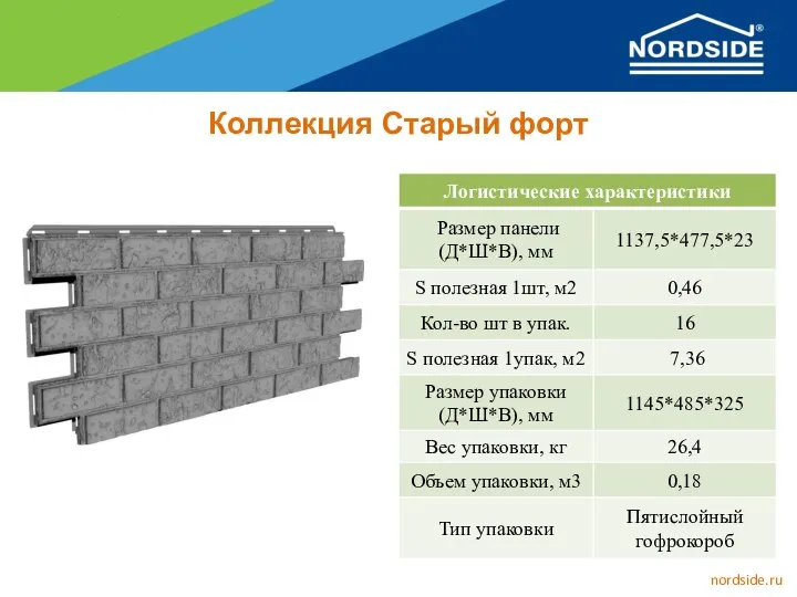 nordside.ru Коллекция Старый форт