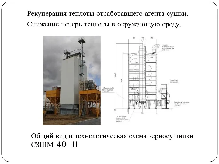 Рекуперация теплоты отработавшего агента сушки. Снижение потерь теплоты в окружающую среду.