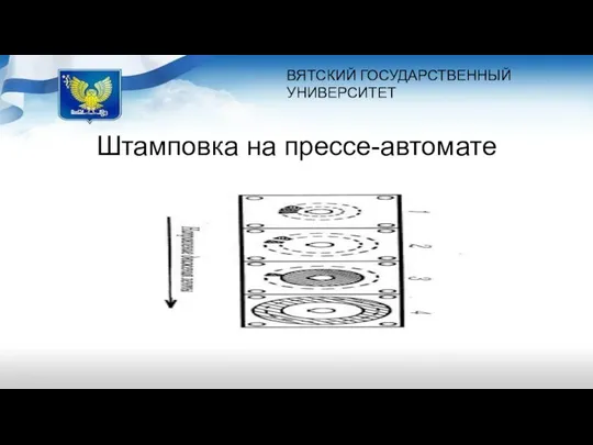 ВЯТСКИЙ ГОСУДАРСТВЕННЫЙ УНИВЕРСИТЕТ Штамповка на прессе-автомате